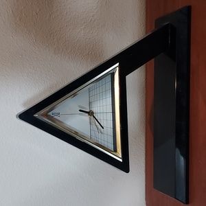 Vintage Japanese Toyo Algar Float  Triangle Clock